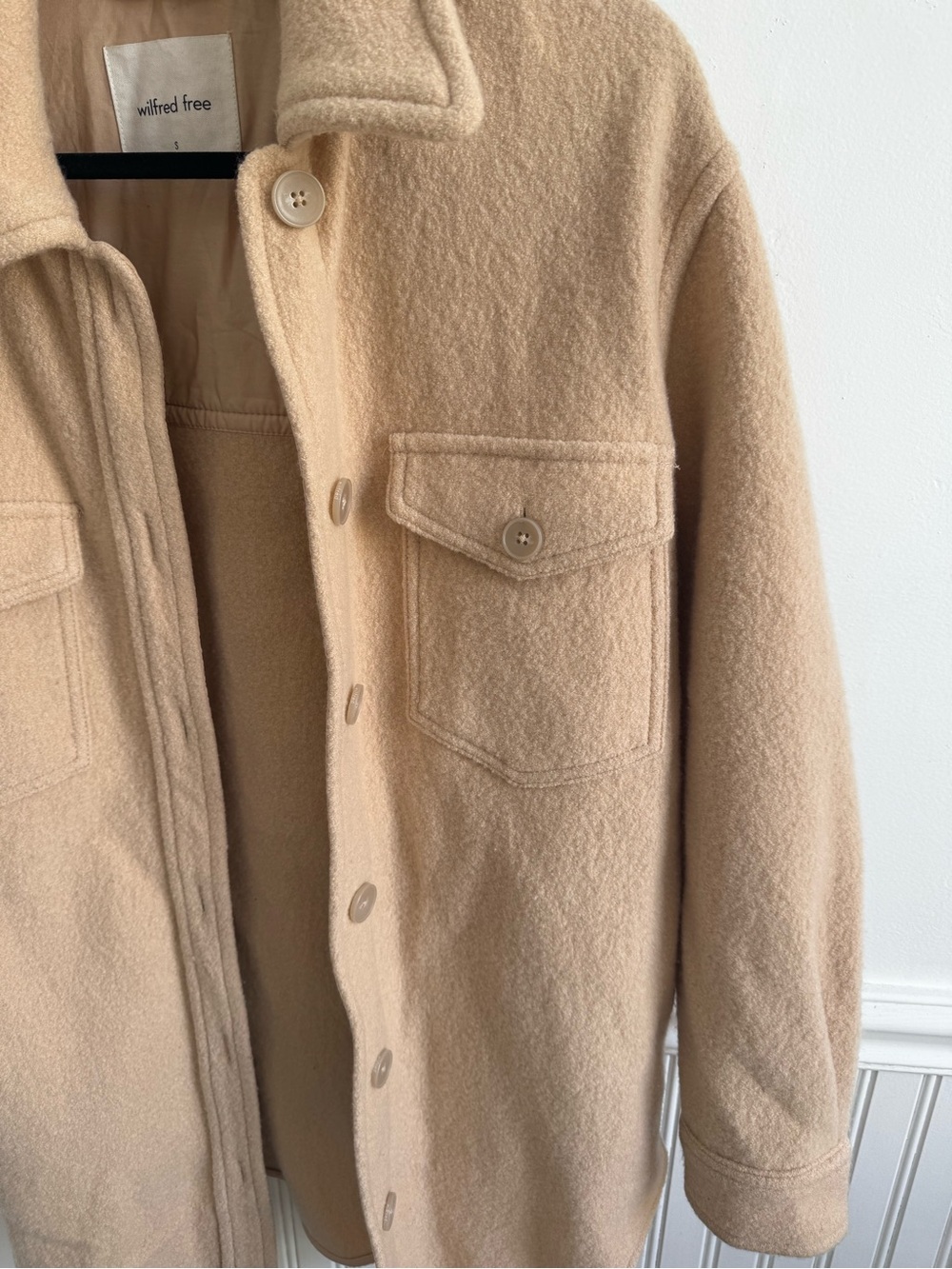 Wilfred Camel Shacket Jacket - Picture 4 of 5